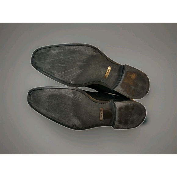 Magnanni Dress Shoes Men's 10 D Black Nappa Leather Cap Toe Oxford Frederico - Picture 4 of 16